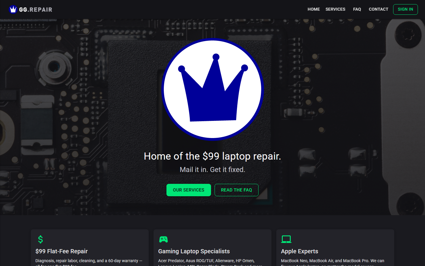 GG.Repair website