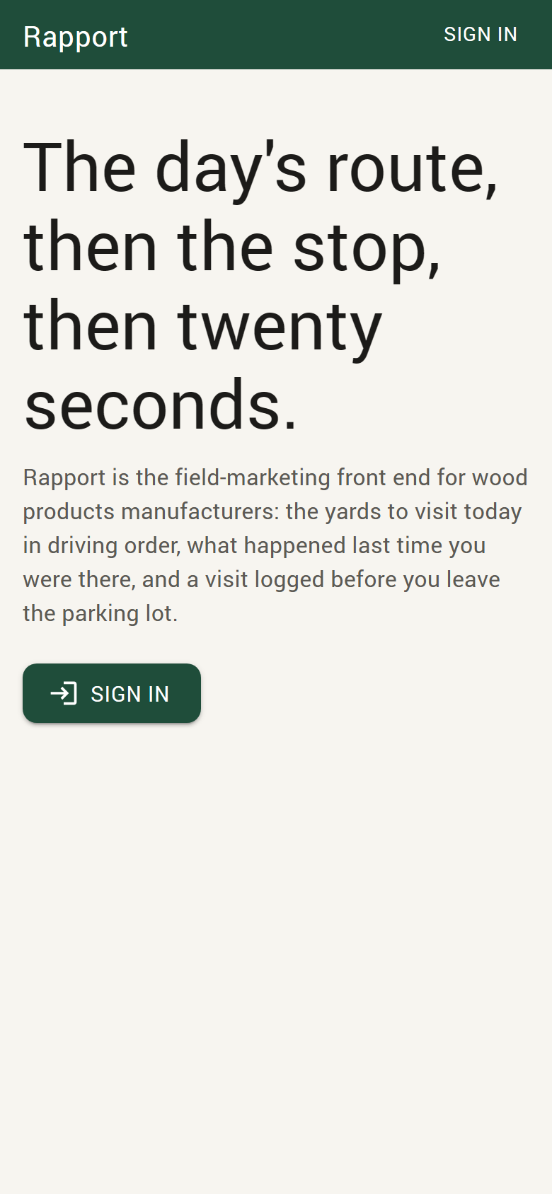 Sales Driven on a phone